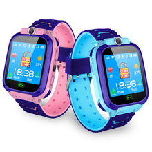 Load image into Gallery viewer, Kids Smart Waterproof Watch Anti-Lost Kid Wristwatch With GPS Positioning And SOS Function Blue Pink Watchs For Children W2